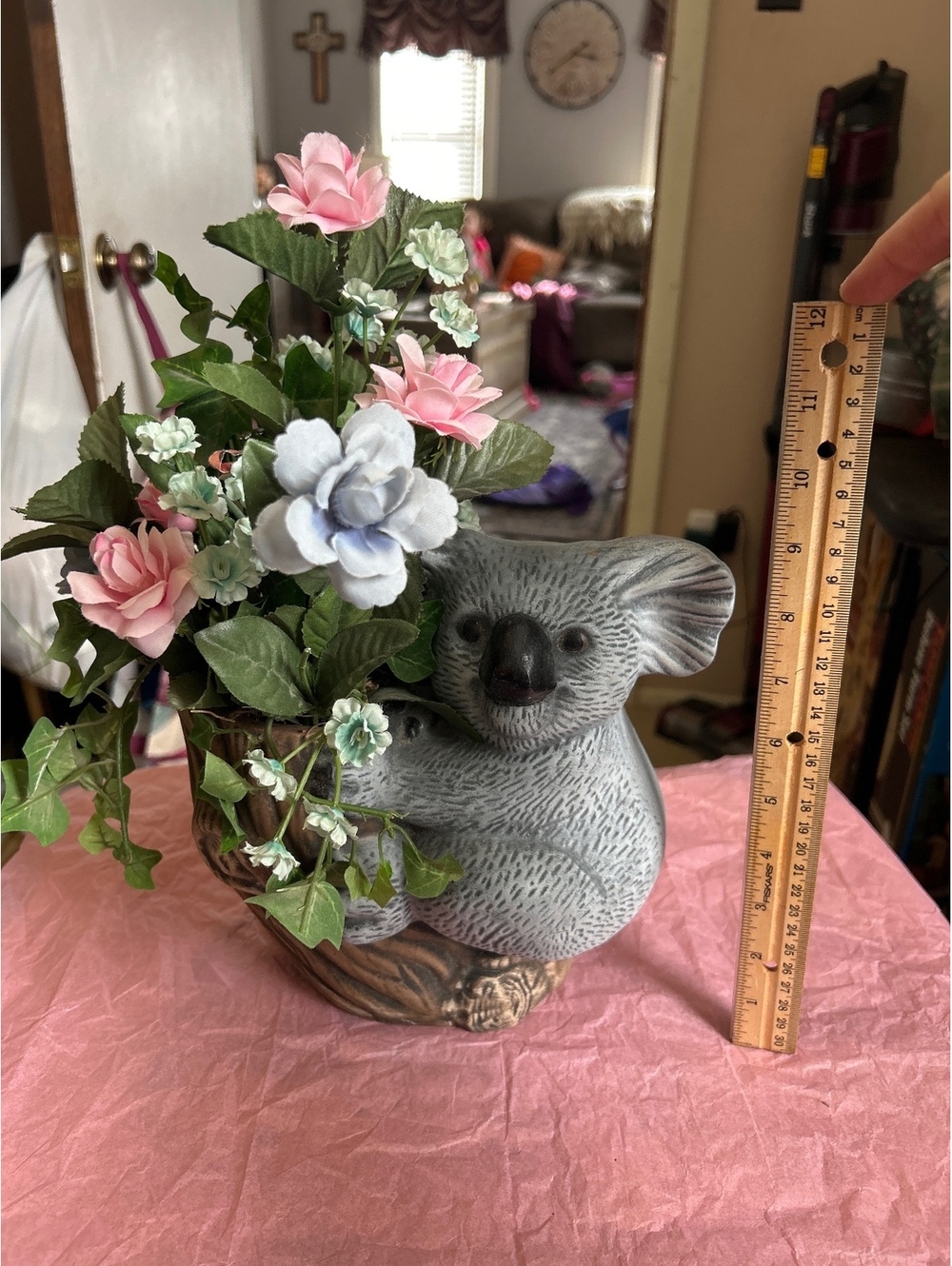 Vintage koala planter